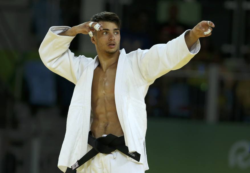 Eccola, la medaglia d&#39;oro numero 200: Fabio Basile trionfa nei 66 kg del judo a Rio 2016: è il 7 agosto 2016. Reuters